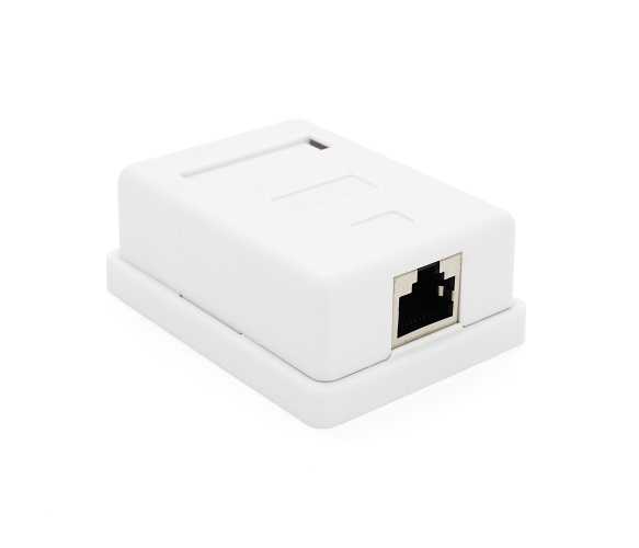 Розетка Ritar RJ45 1 порт FTP 8P8C Cat-5 White (StR-FTP/8P8CRJ45-1)
