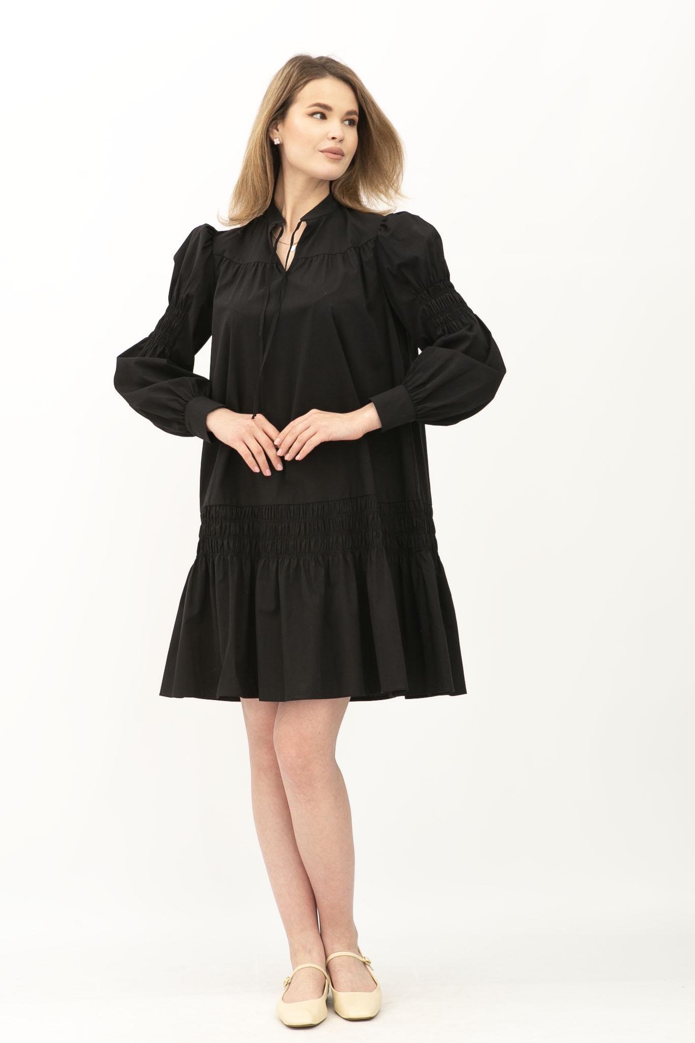 Платье Lesia Ламье 01 р. 52 Черный (118290000)