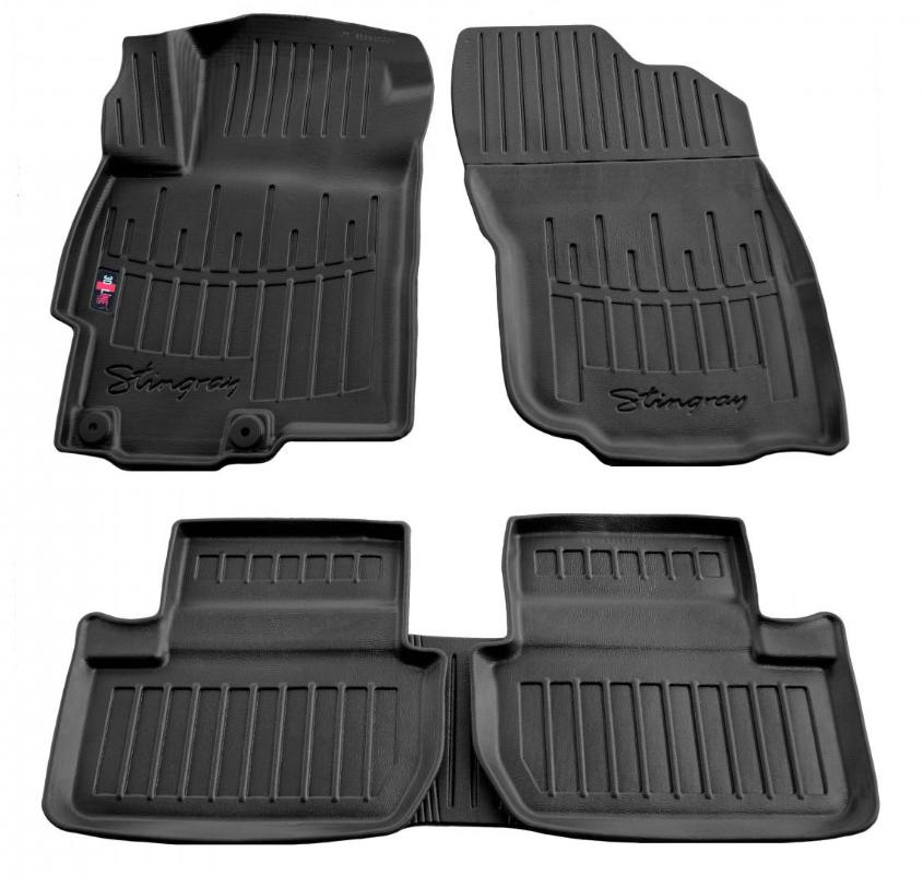 Коврики резиновые Stingray для Mitsubishi Lancer X 2007-2015 с бортом 5 шт. (5013065)