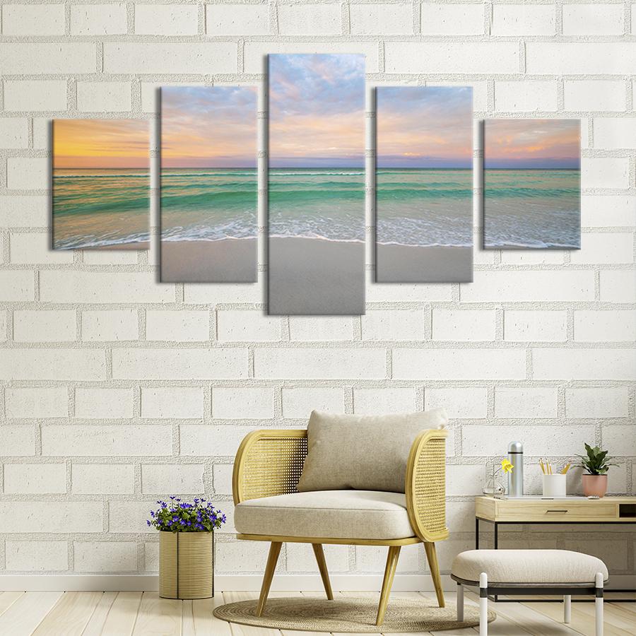 Модульная картина из 5 частей Чарующий лазурный берег 187x94 см (454-52)