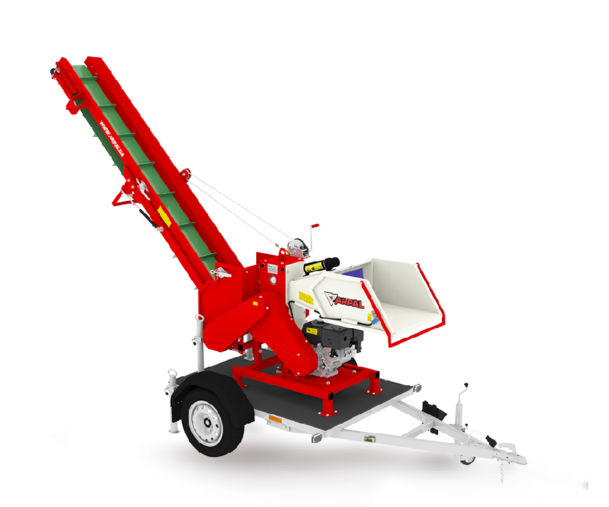 Подрібнювач гілок Arpal на шматки дров з бензиновим двигуном на причепі (АМ-120БД-К) Подрібнювач гілок Arpal на шматки дров з бензиновим двигуном на причепі (АМ-120БД-К)