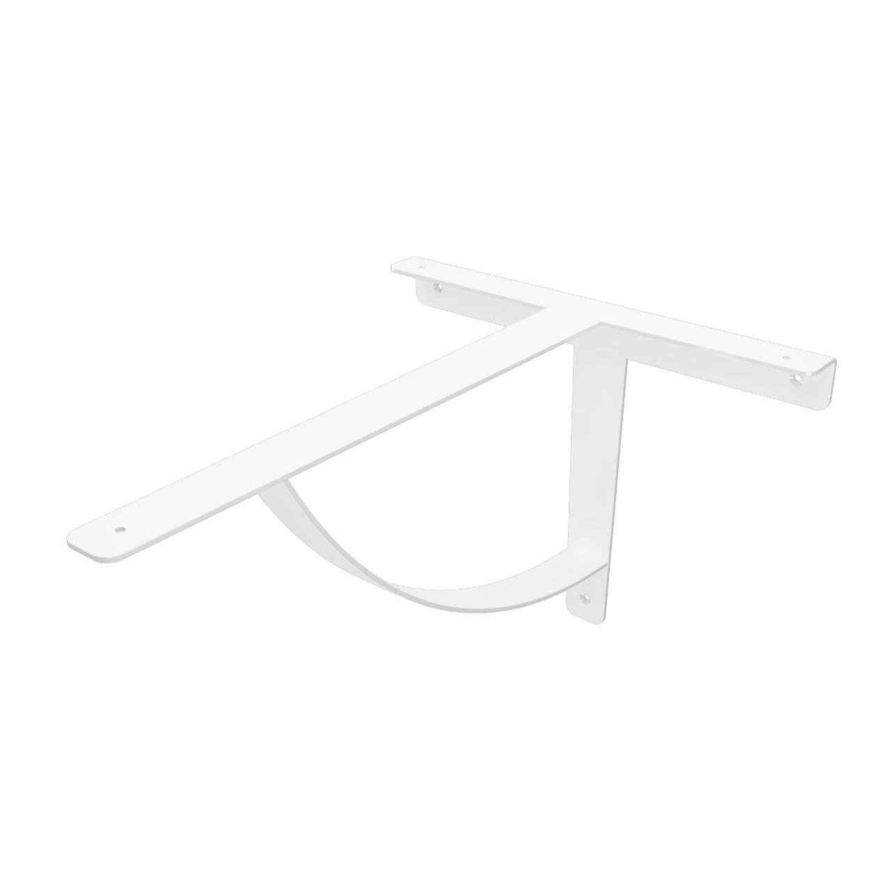 Кронштейн для стільниці 390х500х300 мм з кріпленням Білий (2599094394/К1528)
