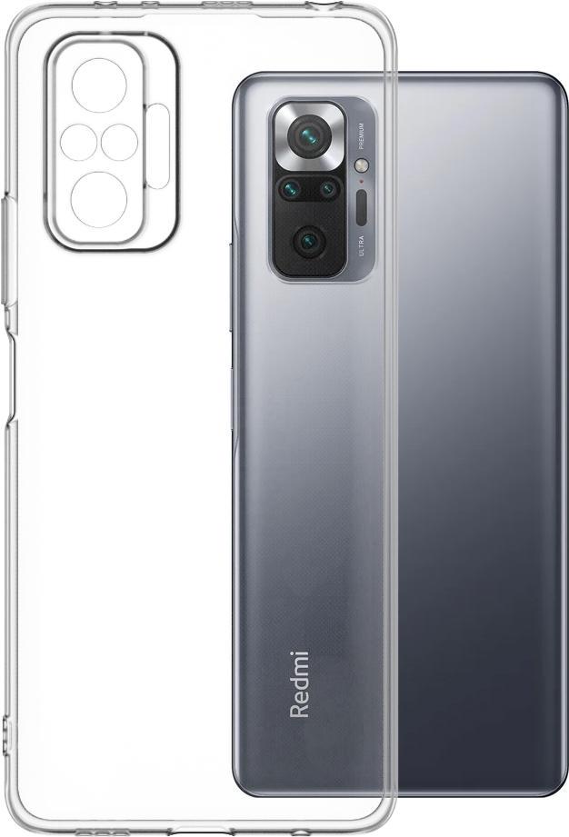 Прозрачный Чехол Xiaomi Redmi Note 10 Pro (ультратонкий силиконовый) (20837)