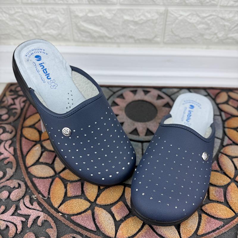 Тапочки чоловічі кімнатні Inblu VS-0010100 р. 41 25,5 см Синій (114345654)