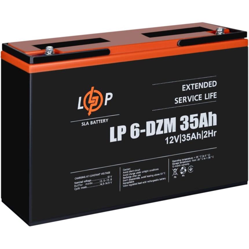 Акумулятор для ДБЖ LogicPower LP 6-DZM 12V/35 Ah (9335) - фото 2