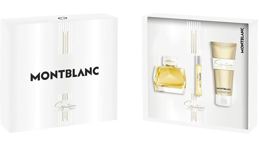 Подарочный набор для женщин Mont Blanc Signature Absolue edp 90 мл с b/l 100 мл и edp mini 7,5 мл (4072)