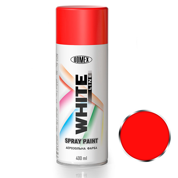 Аерозольна фарба DOMEX WHITE LINE 400 мл RAL3002 Червоний (2609083726)