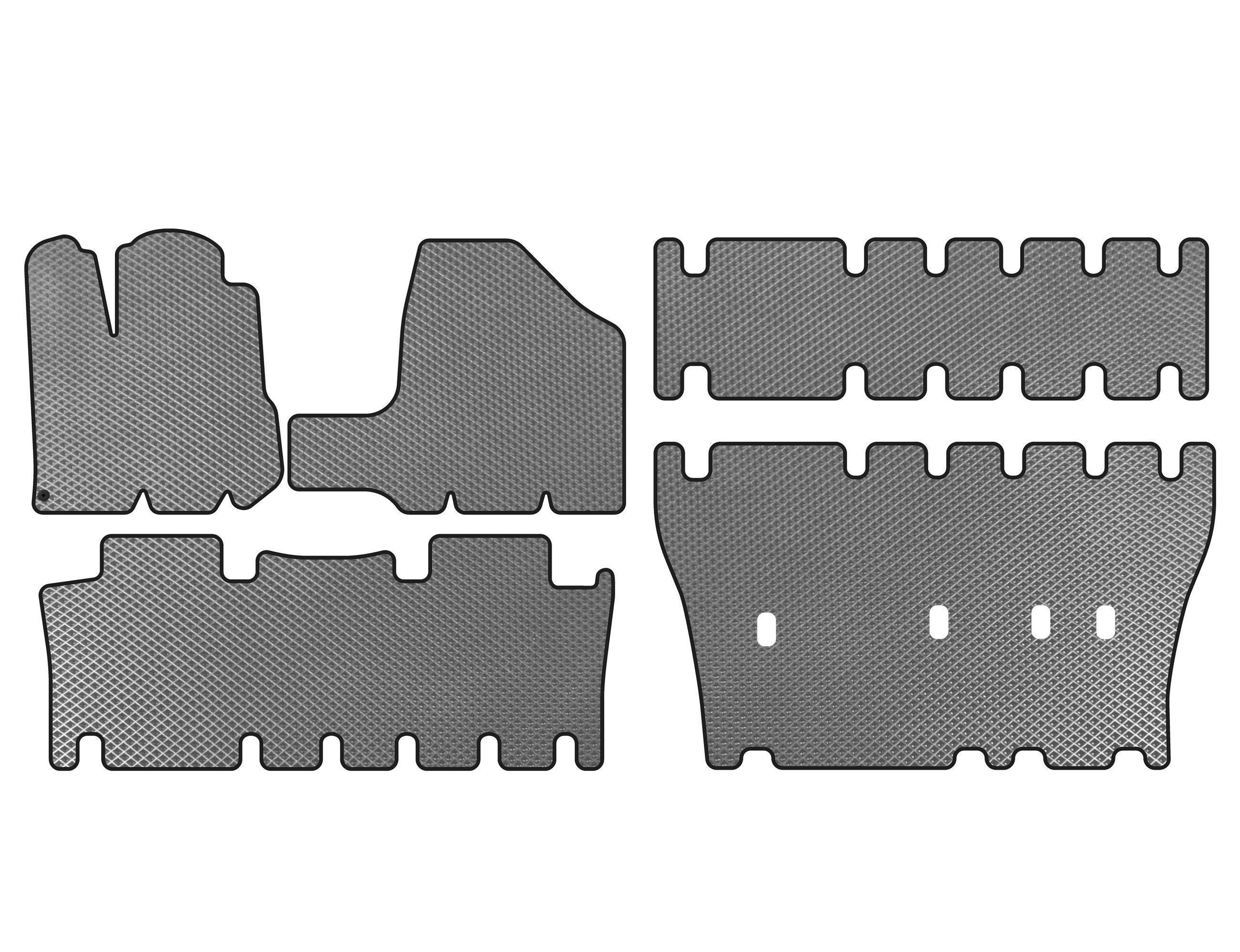 Коврики Digital Designs для Toyota Sienna 2003-2009 рр. этилвинилацетат Серый (147475)