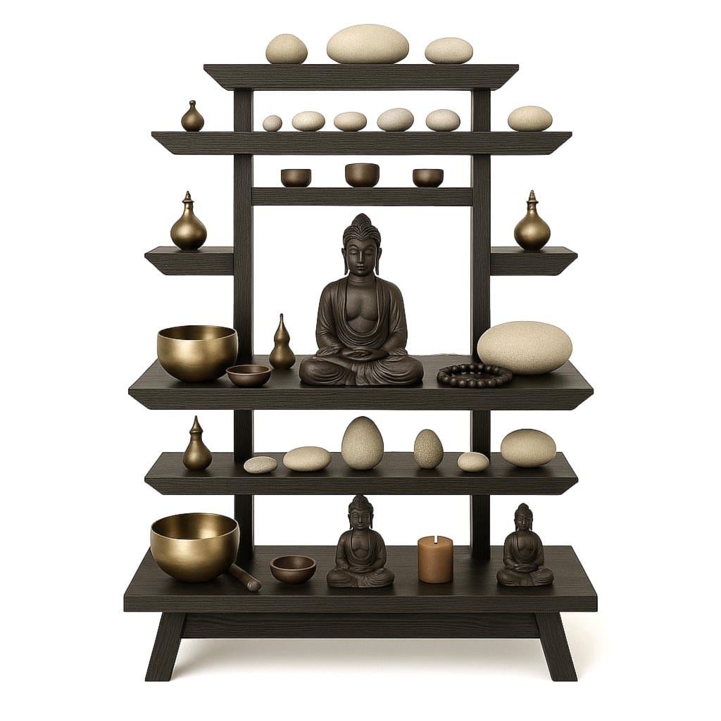 Вівтар для медитації з дерева Коваджа Венге (ЛАТ-012412)