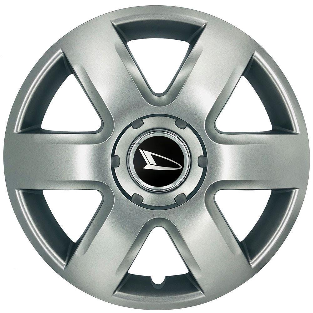 Ковпаки SJS 337 з логотипом Daihatsu R15 4 шт. Срібний (2654554885)