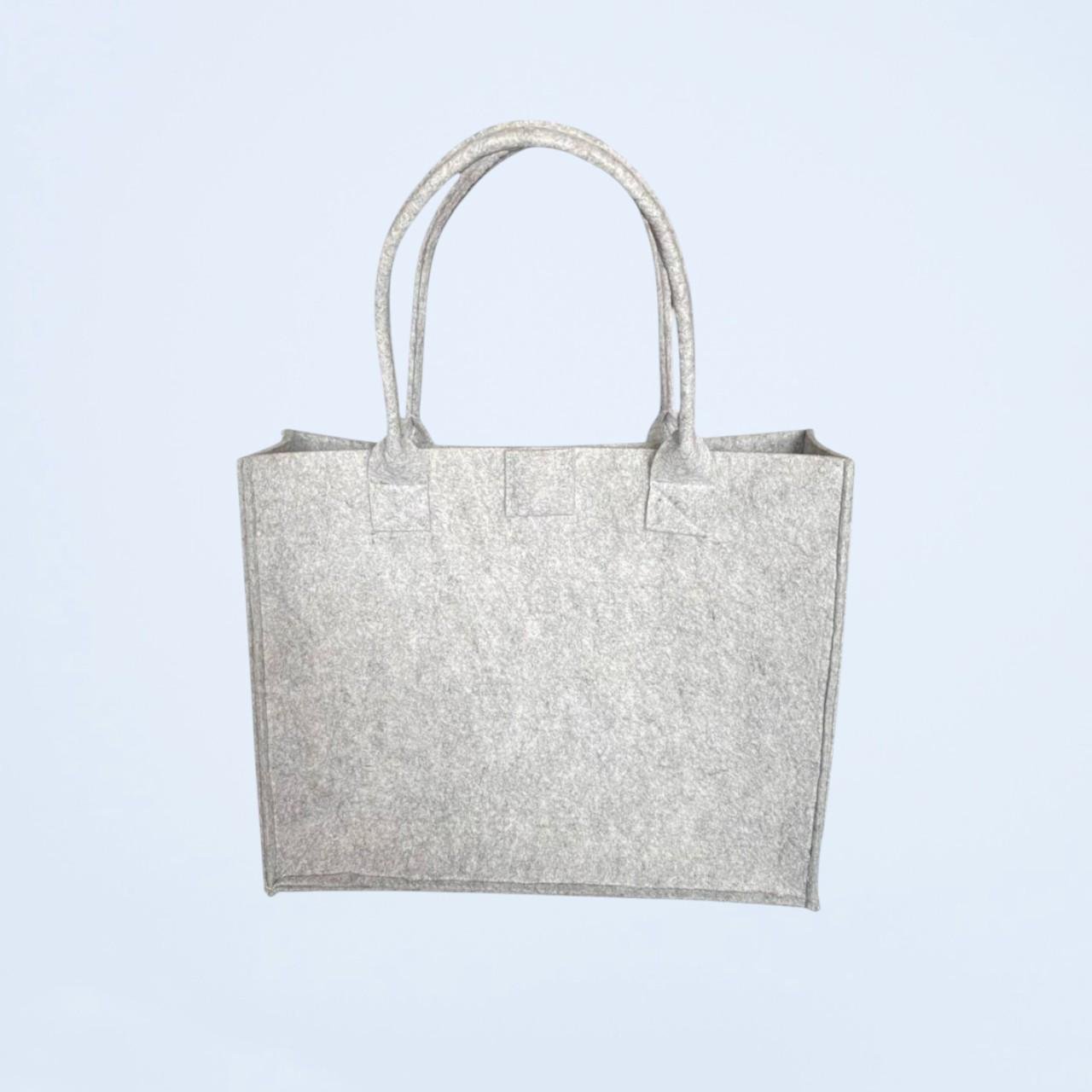 Шоппер из войлока HPI с ручками на кнопке универсальный Светло-серый (22922137) - фото 5 Шоппер из войлока HPI с ручками на кнопке универсальный Светло-серый (22922137) - фото 5