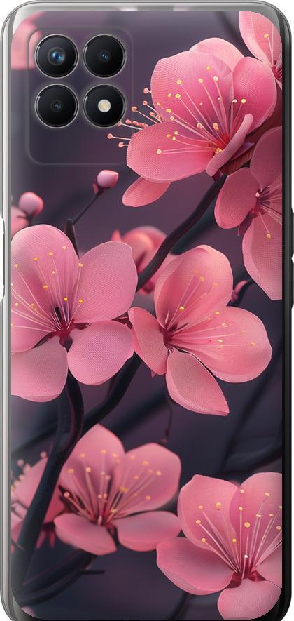 Чохол на Realme 8i Пурпурова сакура (6075u-2518-42517)