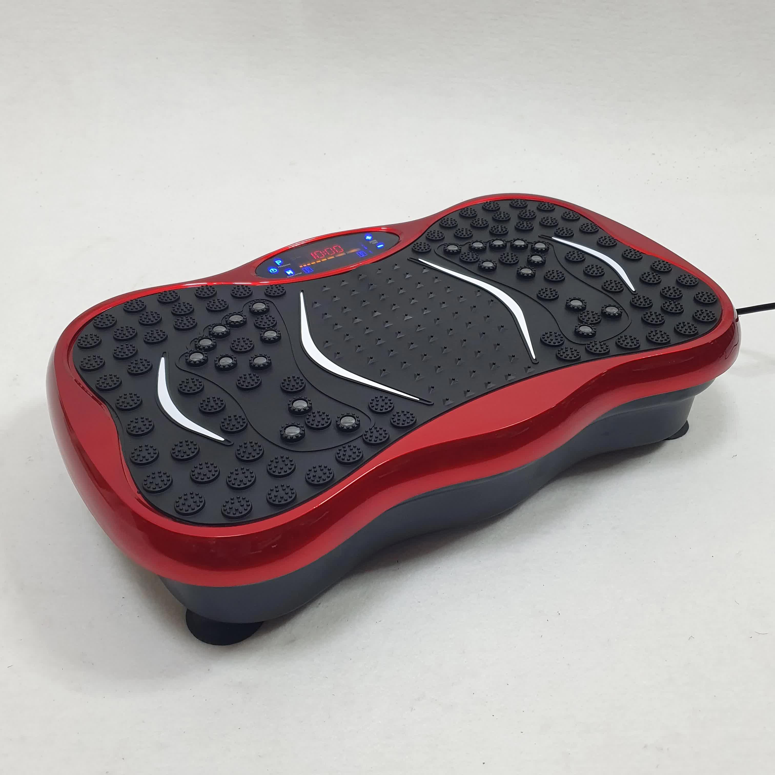 Виброплатформа тренировочная с пультом петлями и эспандерами для снижения веса (TSVP-1-Red)