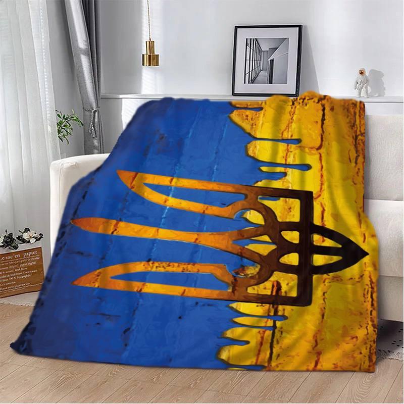 Плед-покрывало Украинская Гордость плюш/велюр полуторное 160х200 см Синий Плед-покрывало Украинская Гордость плюш/велюр полуторное 160х200 см Синий