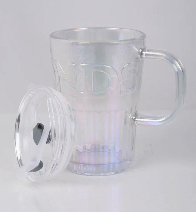 Стакан эко из термостойкого стекла с многоразовой трубочкой 400 мл Белый (2693105094) - фото 10