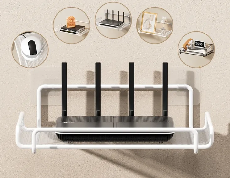 Полички M00660-1 металеві з самоклейним кріпленням 2 шт. Білий - фото 4 Полички M00660-1 металеві з самоклейним кріпленням 2 шт. Білий - фото 4