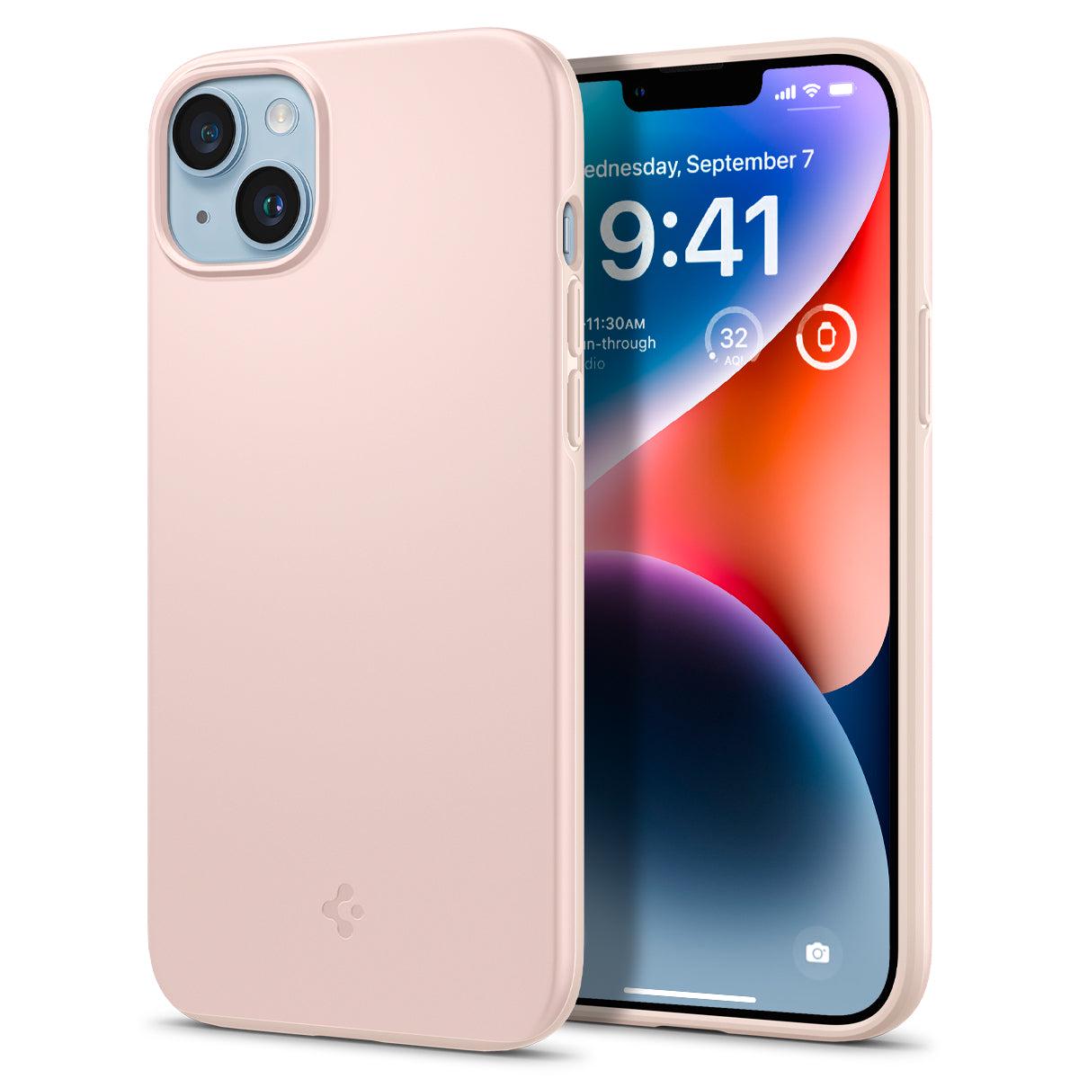 Чохол тонкий Spigen Thin Fit ACS04776 для Iphone 14 Plus (6.7") Pink Sand