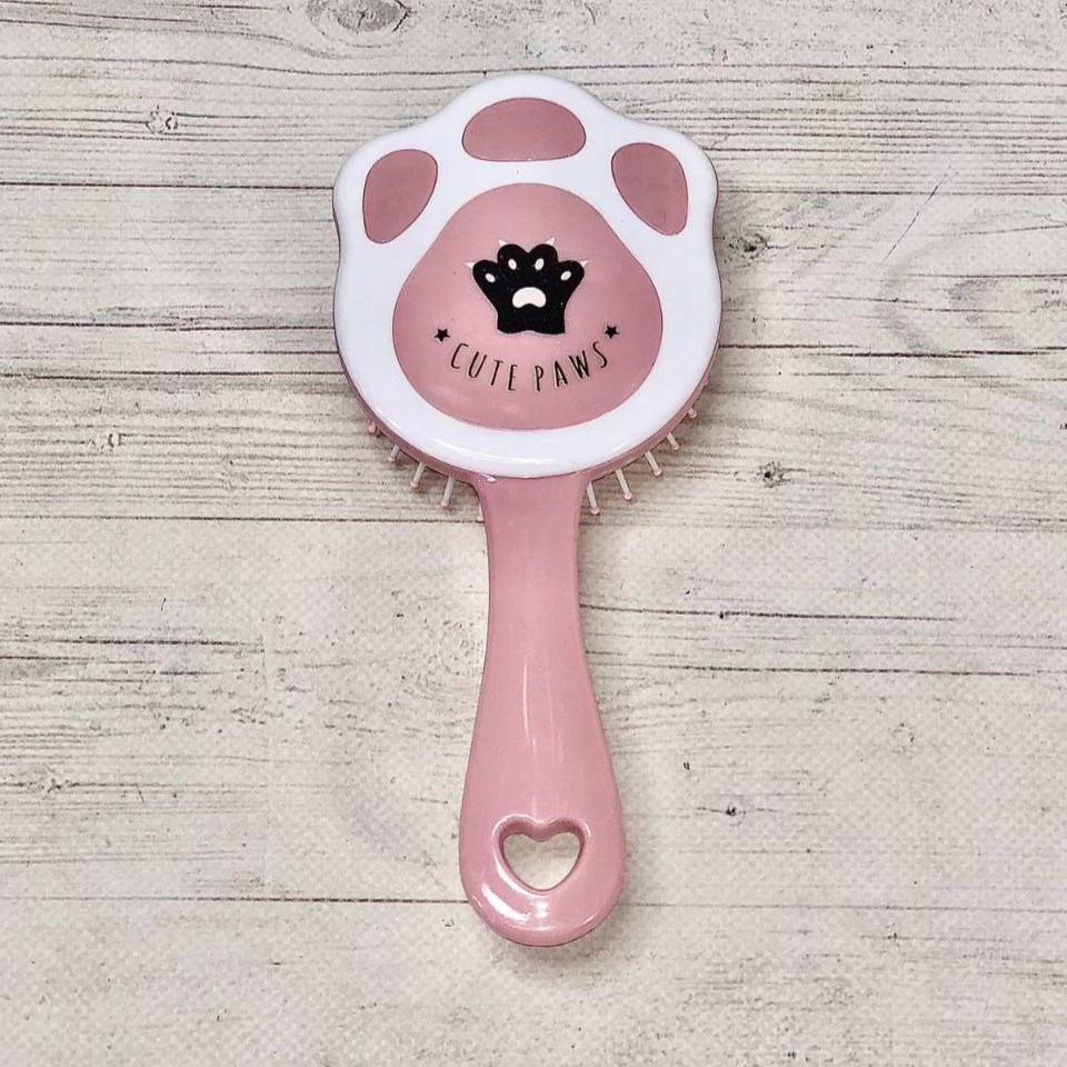 Расческа массажная детская Cute Paws 2202E Розовый