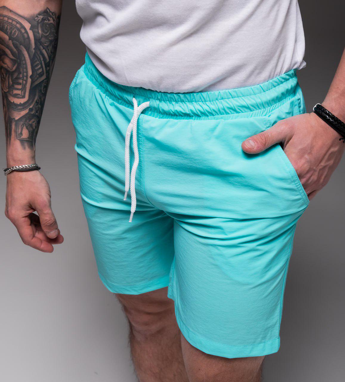Шорты мужские Basic пляжные летние S Бирюзовый (2031/2/1) - фото 6 Шорты мужские Basic пляжные летние S Бирюзовый (2031/2/1) - фото 6