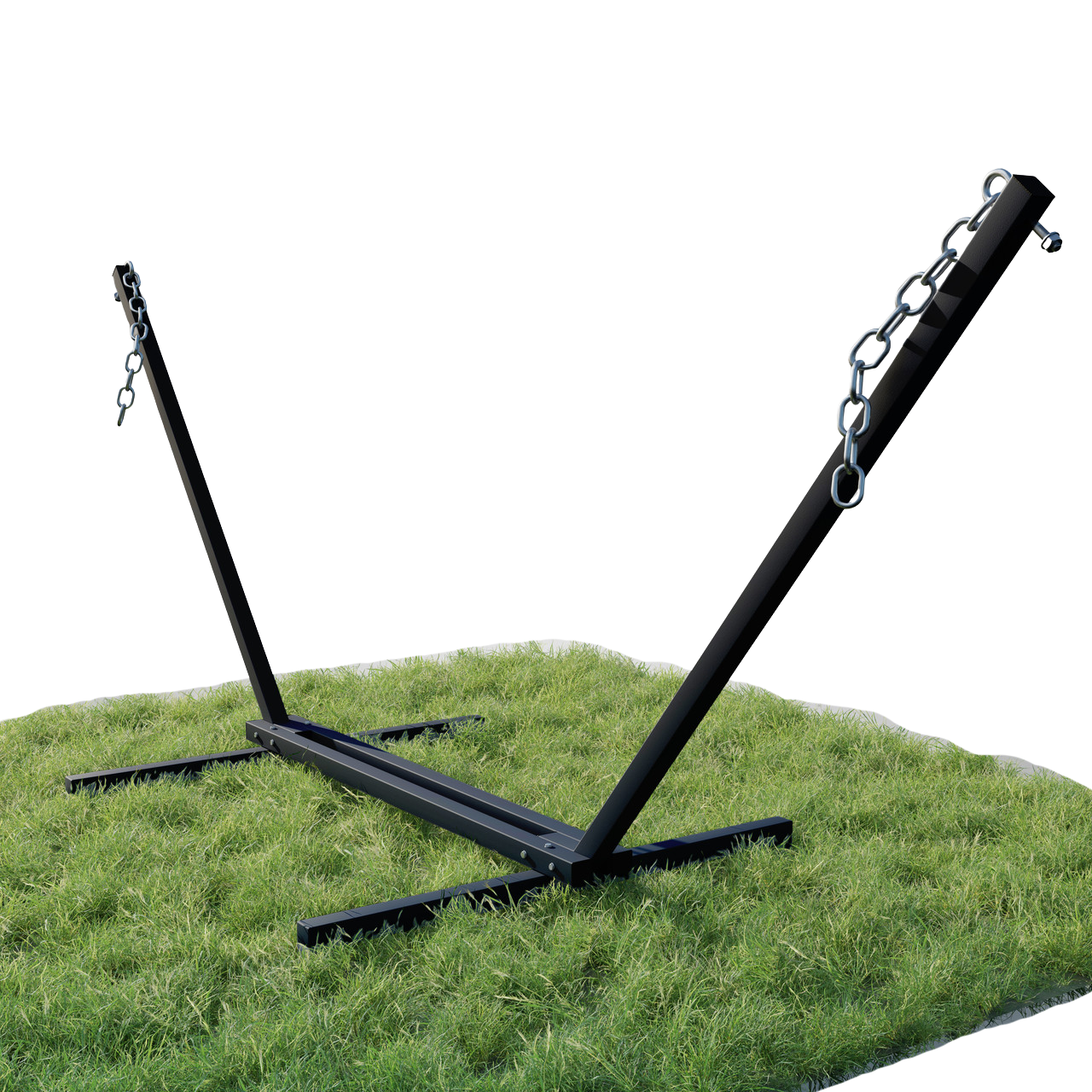 Стійка для двомісного гамака WCG металевий каркас квадратний профіль 50х50 мм Чорний матовий (W-5050-B1) - фото 3