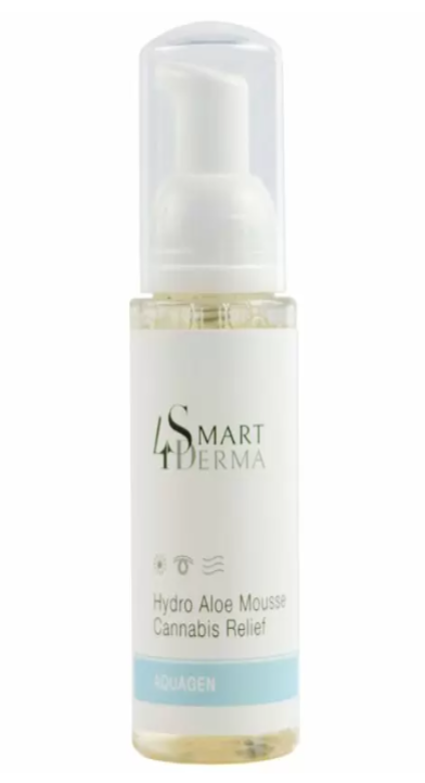 Пенка для сухой и чувствительной кожи Smart4Derma Hydro Aloe Mousse Cannabis Relief Aquagen 80 мл (14892353)