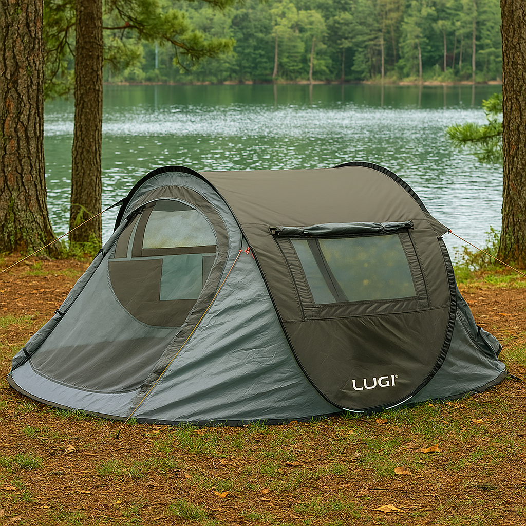 Намет туристичний для кемпінгу 2 місний саморозкладний 2,45х1,45 м - фото 10