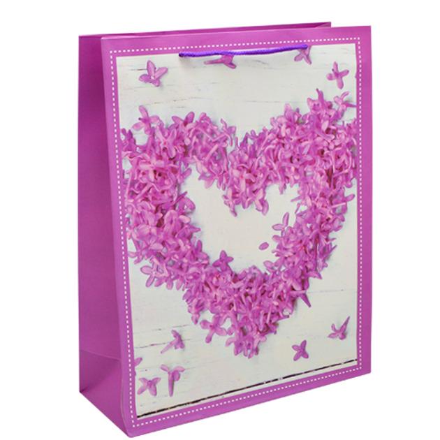 Пакет подарочный бумажный 88570 Heart roses XXL 72x50x18 см
