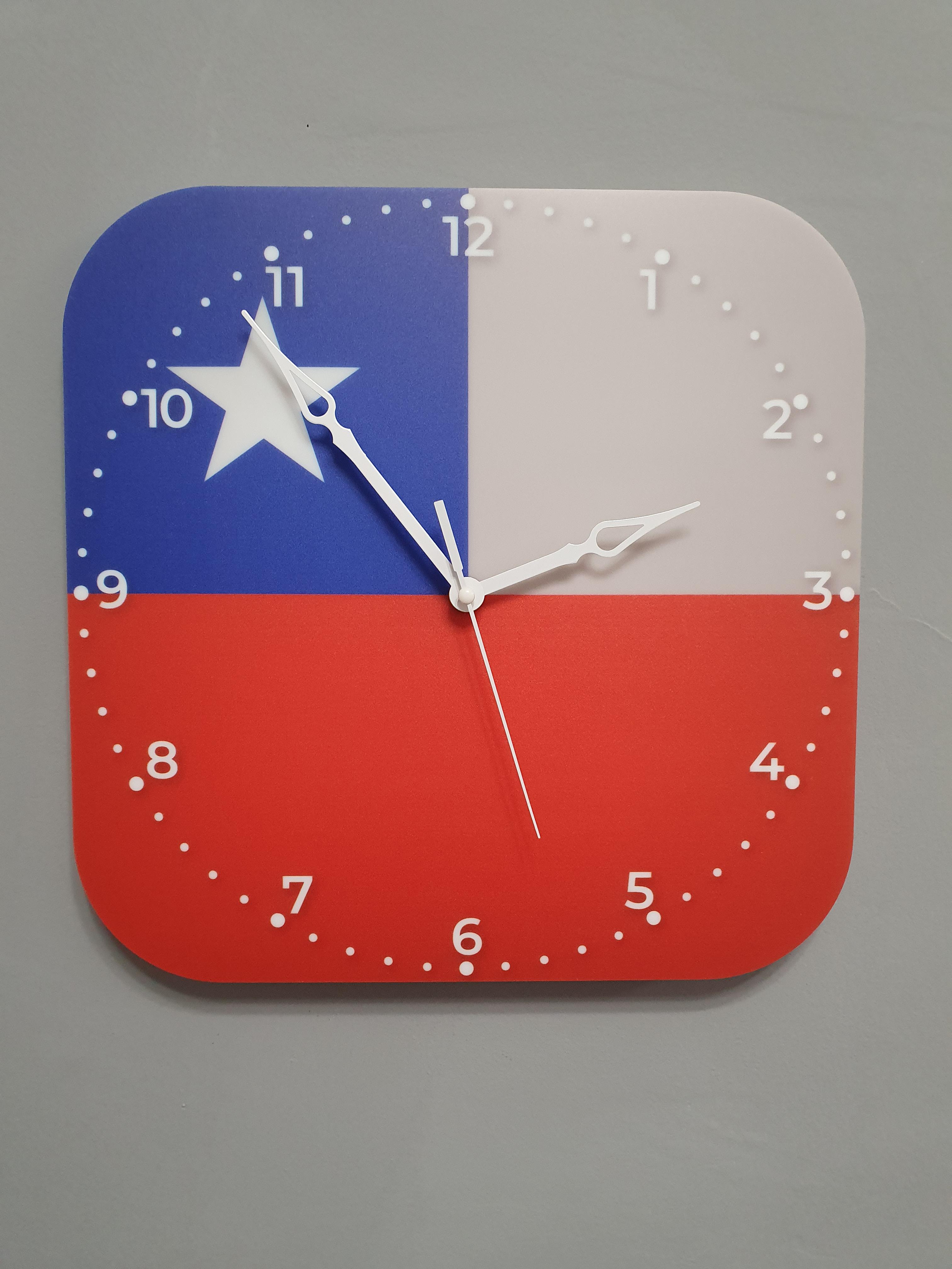 Часы настенные флаг Чили (3724)