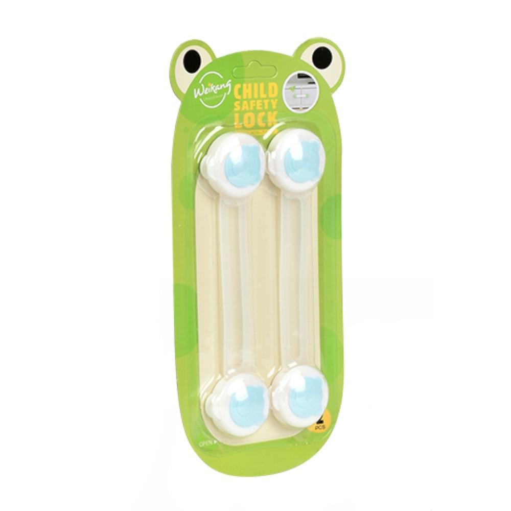 Набор блокировщиков на двери Weikang R94780 2 шт. 16х3,5 см Прозрачный/Бело-голубой Набор блокировщиков на двери Weikang R94780 2 шт. 16х3,5 см Прозрачный/Бело-голубой