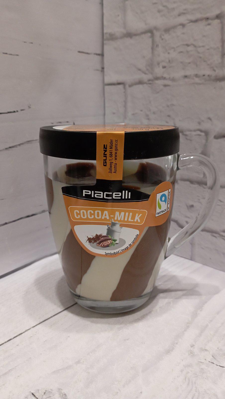 Шоколадно-молочна паста Piacelli Cocoa Milk у скляній чашці 300 г (29405105) - фото 3