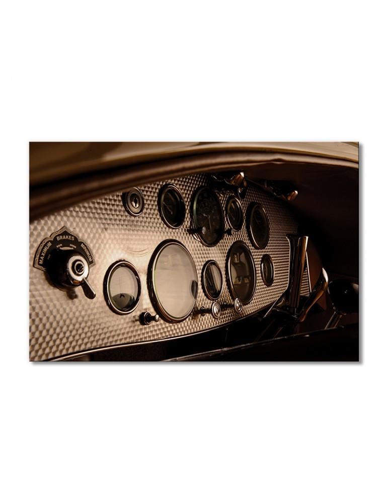 Картина модульная Спидометр старого автомобиля 1 модуль 80x120 см