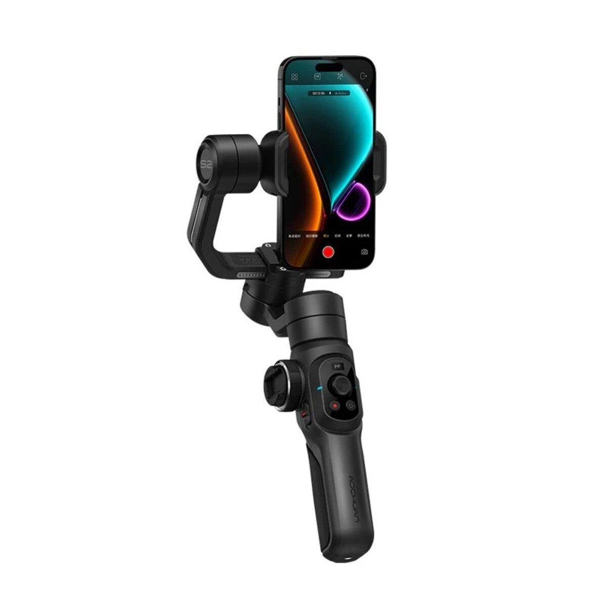 Стабилизатор трехосный стедикам Aochuan Professional Gimbal Stabilizer for Smartphone Smart S2 Black (Aochuan-SmartS2-B)