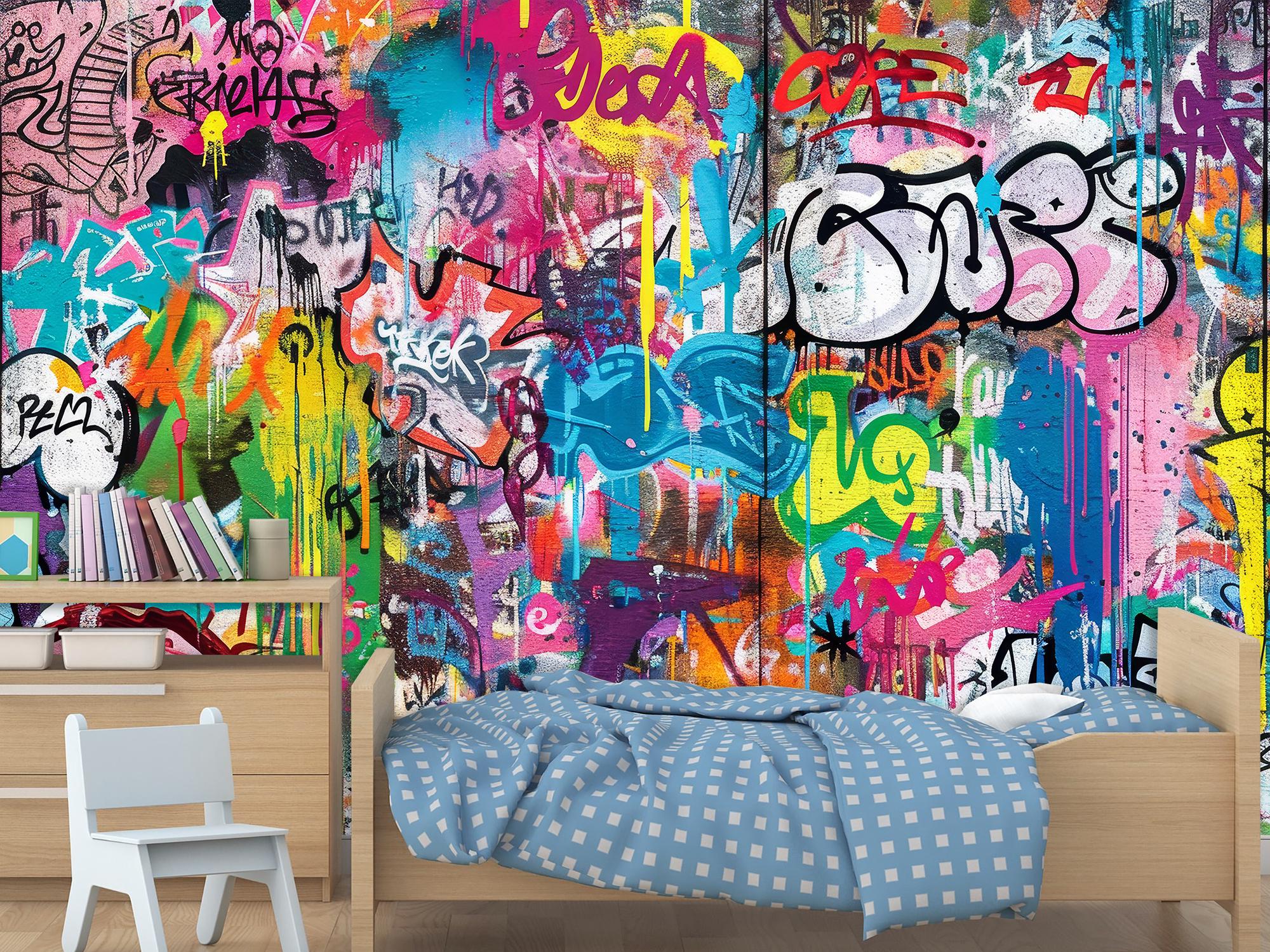 Фотообои флизелиновые Настенное граффити 245х368 см (SPF-101/7)