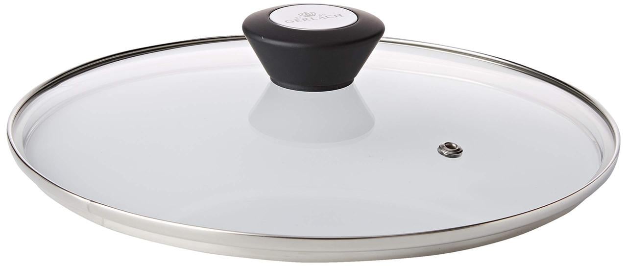 Крышка для сковороды/кастрюли Gerlach 24 см soft-touch закаленное стекло (2015284777)