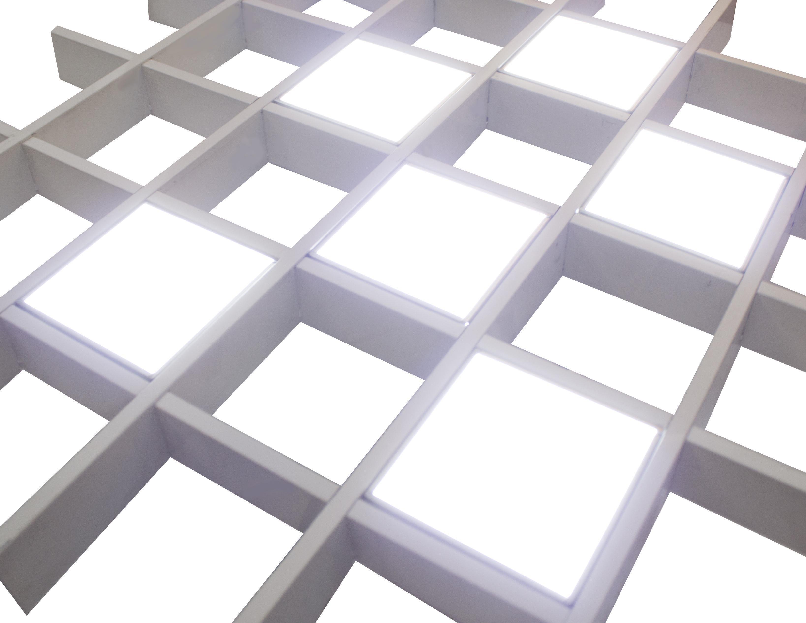 Система светильников Грильято 6 шт. СГД 36 Вт 100х100 мм 4000К