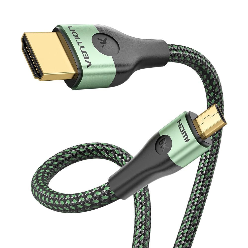 Кабель Micro HDMI на HDMI Vention 8K 1 м Зеленый (AGKGF)