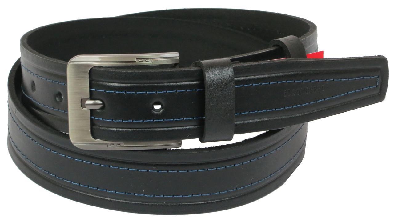 Ремень мужской Skipper 1065-38 кожа натуральная 3,8 см Черный