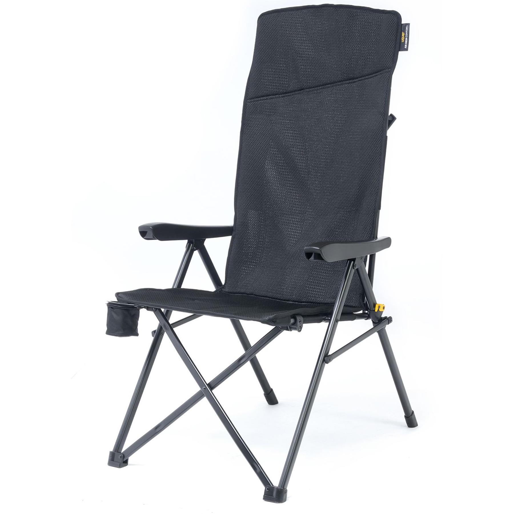 Туристичне крісло розкладне Uquip Justy XL Black (244053) - фото 2