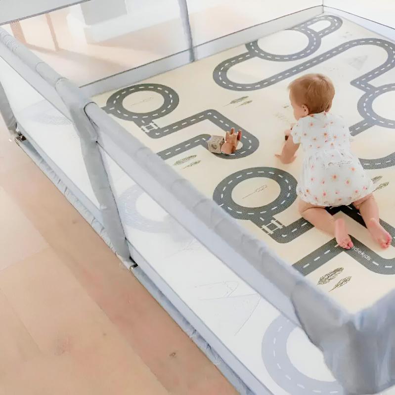 Манеж Lumpurini Tindario с пластиковой дверью и мешочком для игрушек L (NEW01150) - фото 10 Манеж Lumpurini Tindario с пластиковой дверью и мешочком для игрушек L (NEW01150) - фото 10