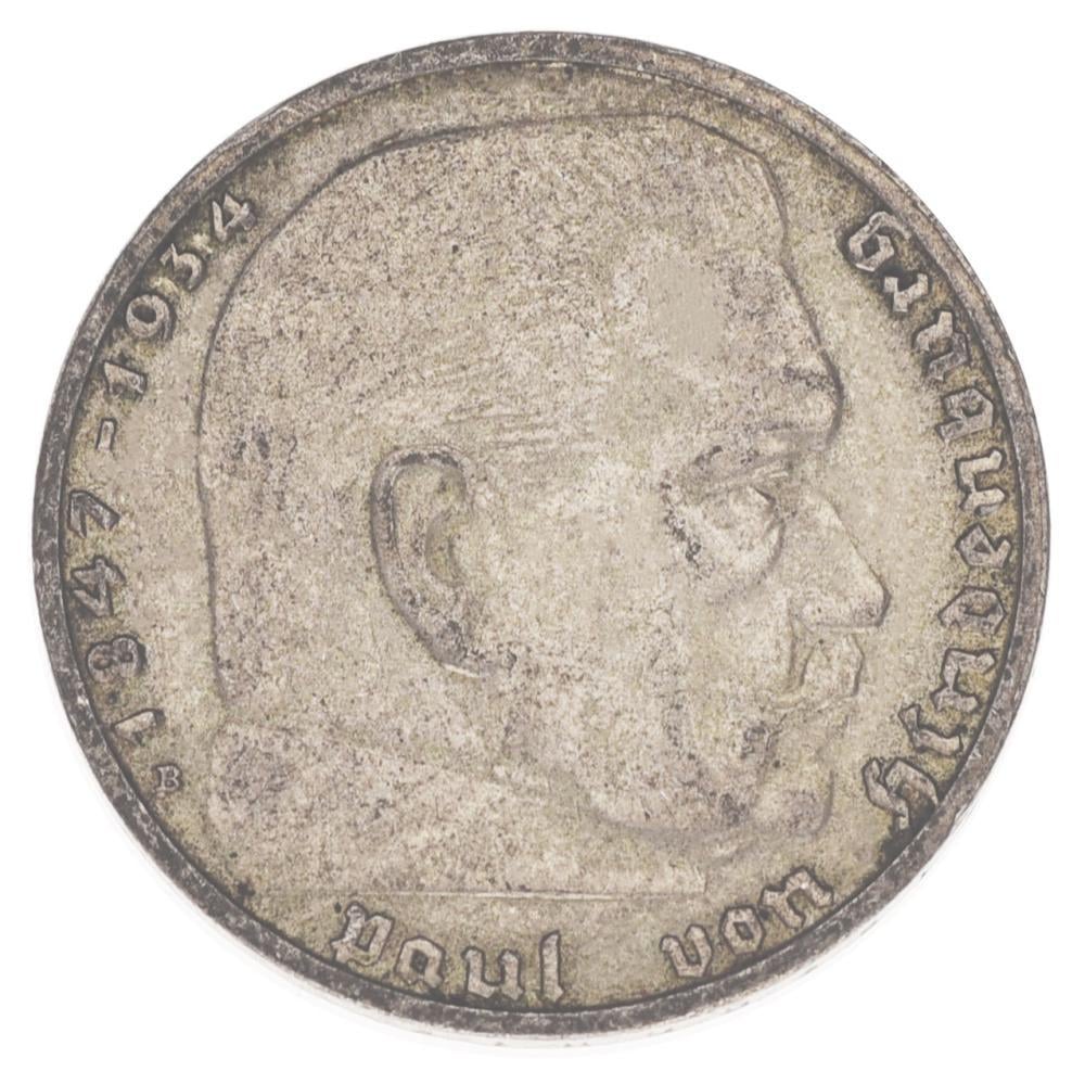Колекційна монета Німеччина 2 марки 1938 срібло F-VF B KM#93 (М17065)