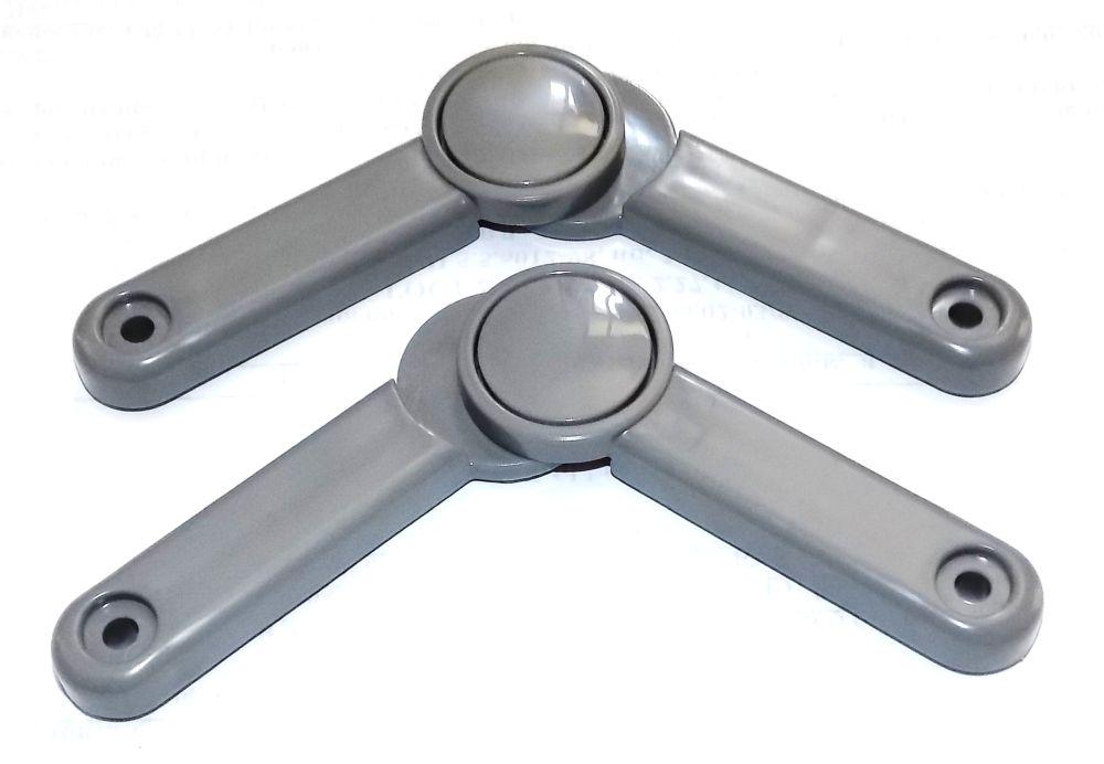 Раздвижные фиксаторы дуг капюшона 118 мм 2 шт. Серый (28842-760-819-879-922)