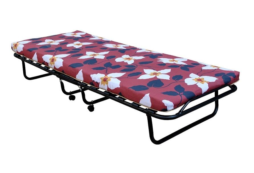 Раскладушка металлическая на 15 ламелях с матрасом 7 см 190х80 см