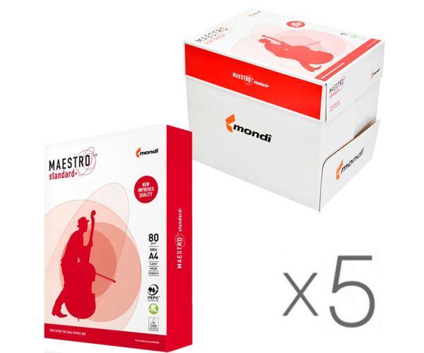 Офісний папір Maestro Standart 5 шт. х 500 аркушів А4 B+ 80 г/м2 (17623) - фото 2