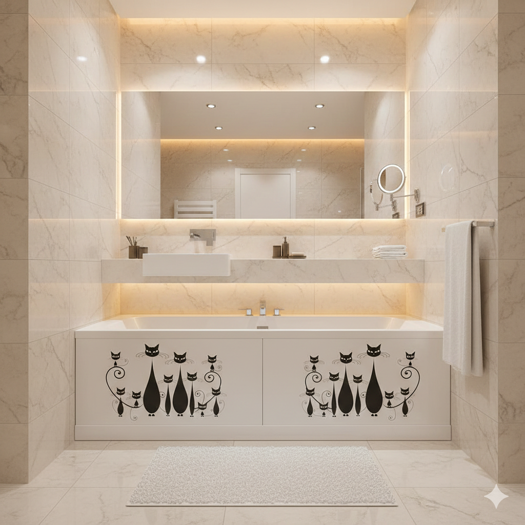 Панель для ванны The MIX Cats 120 см (1554)