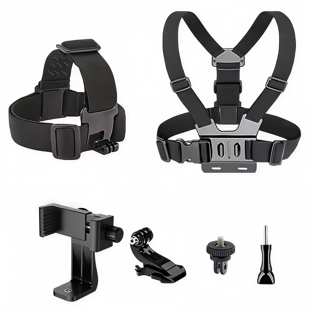 Набор аксессуаров для телефона и экшн-камеры крепления на голову/грудь 6в1 (2933799226)