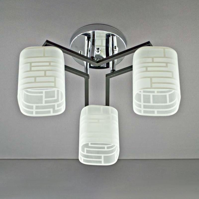 Люстра потолочная Light House SH-19399/3 CR/BK 370х370х240 мм Хром/Черный