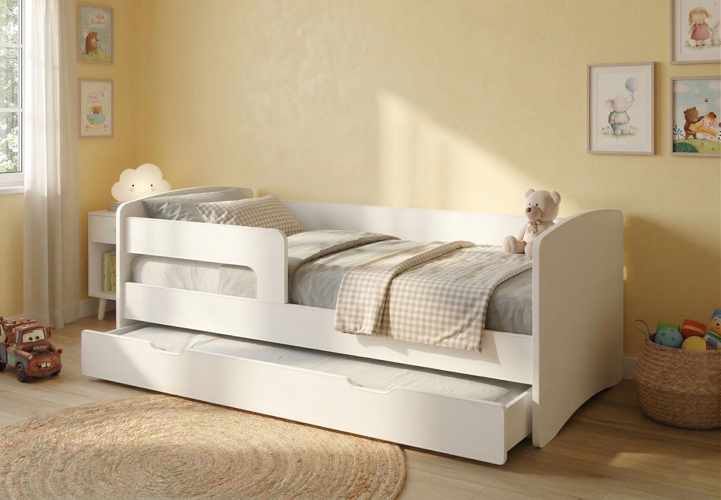 Кровать детская с ящиком KINDER-COOL 00 1940x950x650 мм Белый