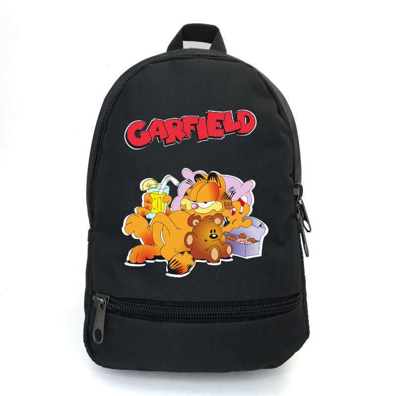 Школьный рюкзак Cappuccino Toys с принтом Garfild-005 28х13х35 см 12,5 л Черный (2236799110)
