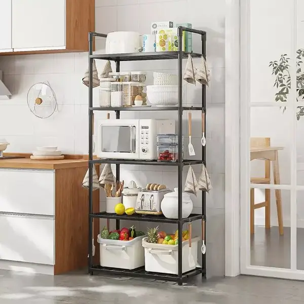 Кухонна полиця підлогова на 5 ярусів 50,5х147х27 см (27415532) - фото 3