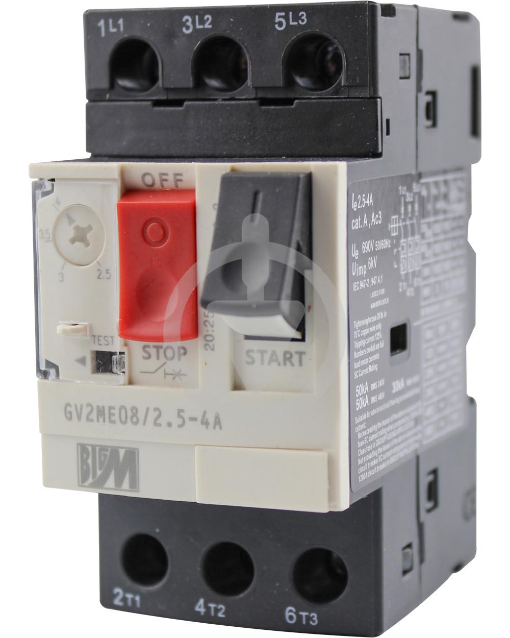 Автомат защиты двигателя 0-2.5-4A PKZM 0-4 (27834316) Автомат защиты двигателя 0-2.5-4A PKZM 0-4 (27834316)